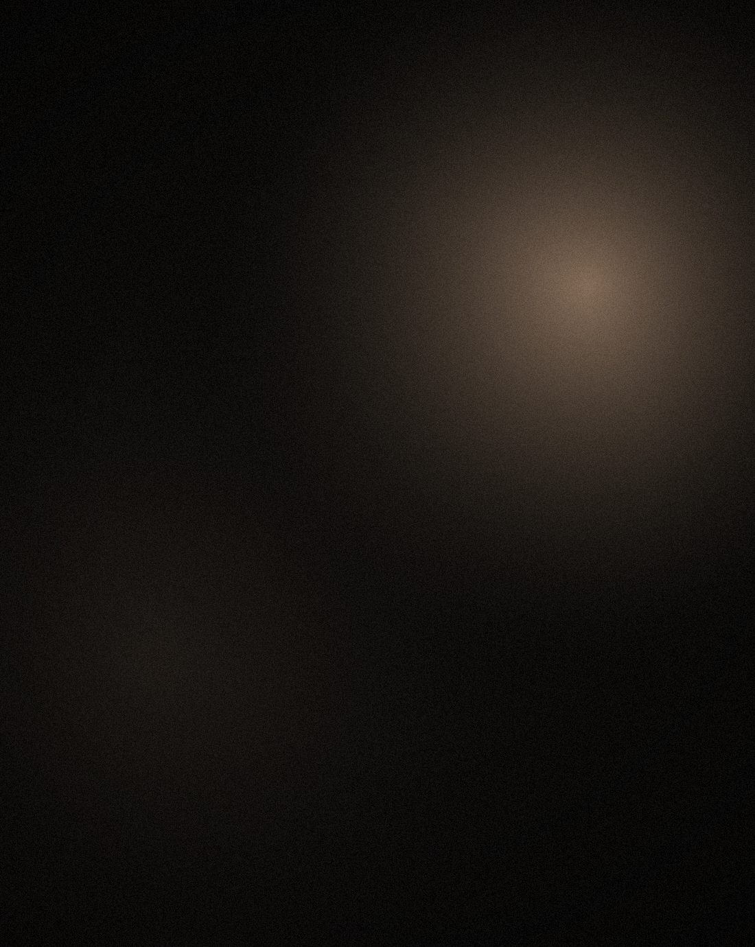 Woman in profile, a rim light tracing her jawline